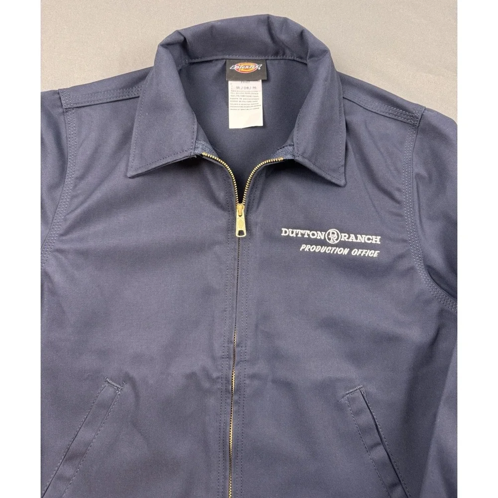 Dickies Eisenhower Jacket Unlined Men's Small Navy NWT Dutton Ranch Logo - Picture 2 of 16